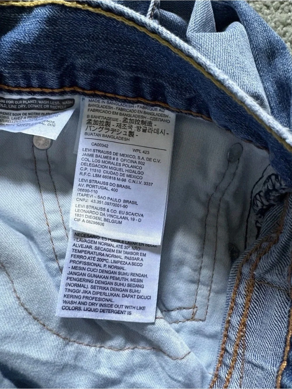 Levi’s 505 Jeans Men’s Size 38 Straight Cotton Denim Cowboy Rodeo Festival USA